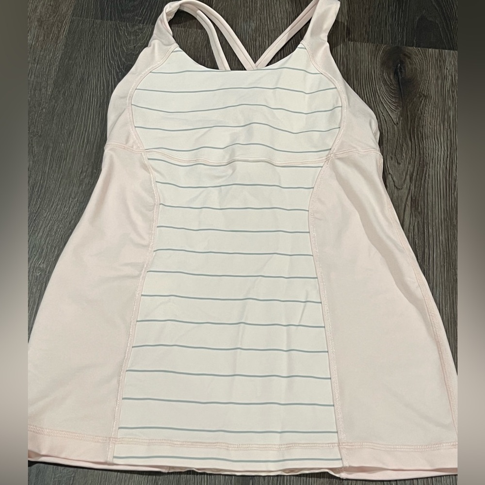 Lululemon tank top pink and gray. Sz 6?